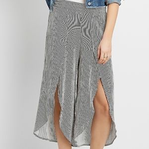 Striped Maurices Tulip Pant Medium Soft Black White Stretch